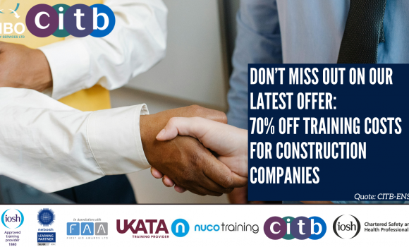 Don’t miss out on our latest offer: 70% off training costs for Construction Companies