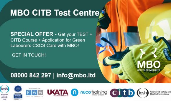 SPECIAL OFFER: MBO Safety Services’ Inclusive Package for labourers requiring the entry level Green Labourer CSCS Card