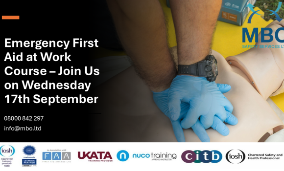Emergency First Aid at Work Course – Join Us on Wednesday 17th September Emergency First Aid at Work Course – Join Us on Wednesday 17th September