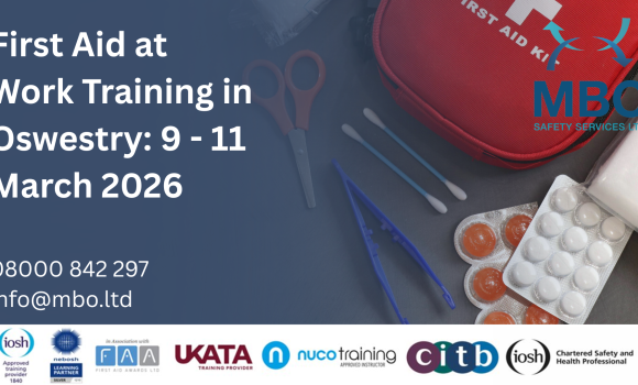 First Aid at Work Training in Oswestry: 9 to 11 March 2026 